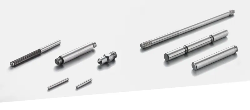 Shafts and pins from the automotive section of the MICRO catalogue