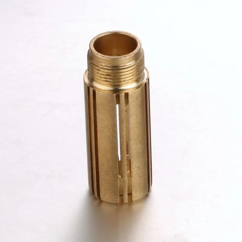Slotted gold-coloured sleeve