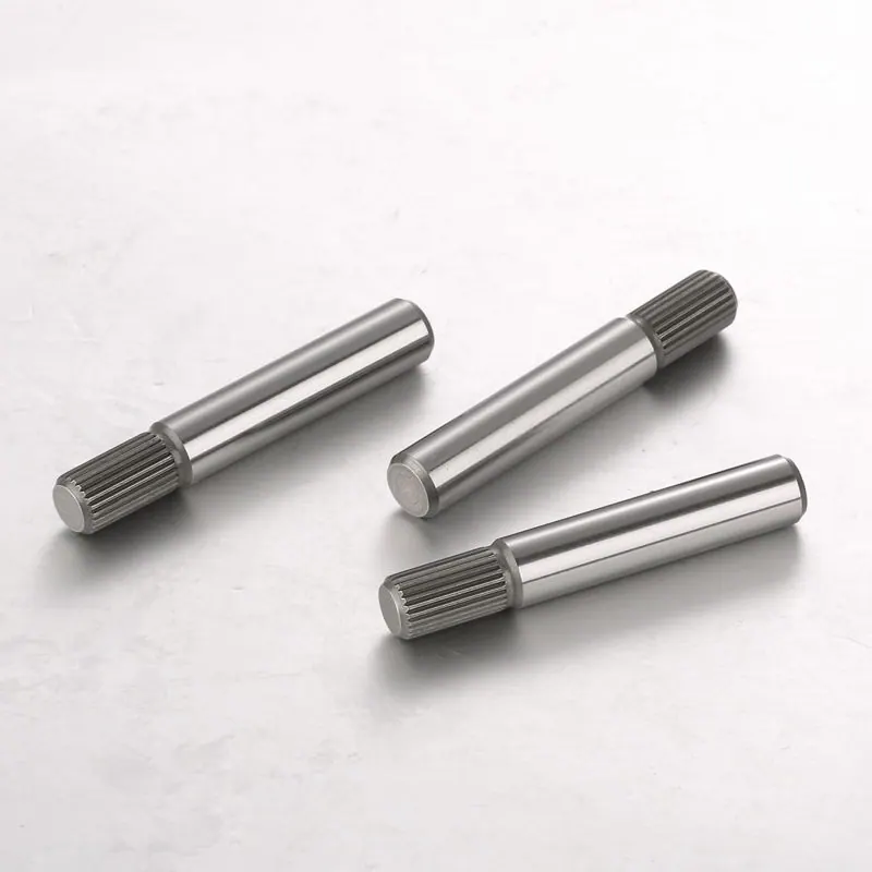 Shafts with knurled sections