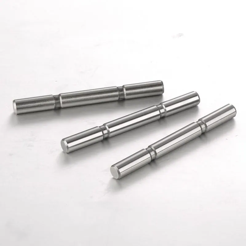 Stepped shafts with grooves
